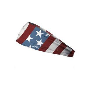 JUNK 브랜드 빅뱅 라이트 아메리카나 헤드밴드 - 수분 흡수, 퍼포먼스 패브릭, 미끄럼 방지, 남녀용 스포츠 스웨트밴드 원 사이즈