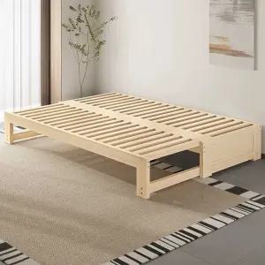 확장형 평상 침대 접이식 벤치 소파 원목 들마루 정자 180x(60-100) 심플형107123