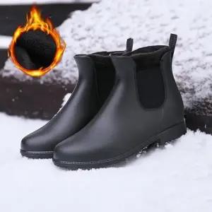 2컬러 남녀공용 털기모 겨울 방한 첼시부츠 TAIN03