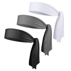 여성 및 남성용 마보르 3팩 닌자 머리띠, 러닝, 농구, 테니스용 조절 가능한 스포츠 스웨트 위킹 머리띠