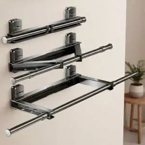 공간 절약 빨래 건조대 무타공 빨판식 원룸 전용 의류