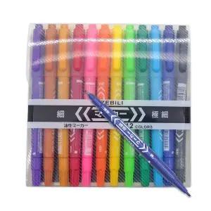 마카펜(트윈)유성 12색(B형) 유성마카 그리기펜 색찰하기