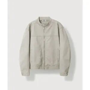 [4월 11일 배송] MOOD INSIDE 워시드 코튼 바이커 자켓_Light Beige