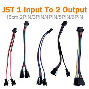 LED 분배기 커넥터 2Pin 3Pin 4Pin 5Pin 6Pin JST SM 1Female 2Male 15cm 와이어 케이블 WS2812 WS2815 SK6812 RGB 스트립 라이트