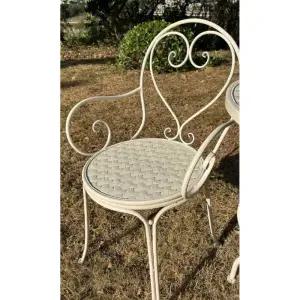 야외 철제 의자 식당 엔틱 발코니 카페 간이 단품 테라스103040