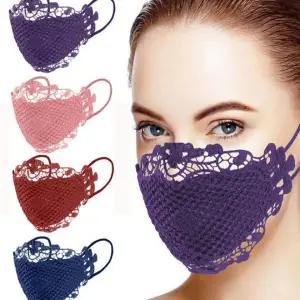 레이스 마스크 세탁 가능한 얼굴 보호 가면