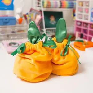 할로윈사탕호박주머니(고급형) 오렌지가방 귤 호박