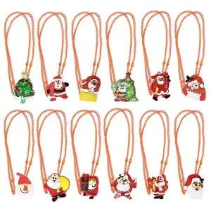 크리스마스 젤리 라이트목걸이(12개)