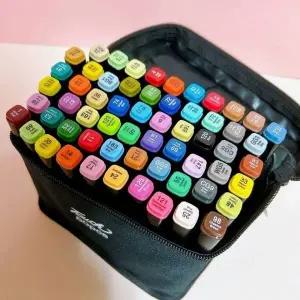 마카펜 60색 미술 드로잉펜 웹툰 디자인용 채색 도구