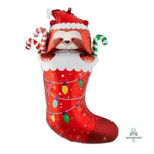 크리스마스은박풍선(슈퍼쉐잎)슬로스스타킹