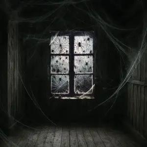 할로윈장식현수막(거미줄창문)