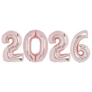 숫자은박풍선(중)로즈골드2026패키지