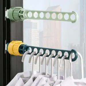 옷걸이 틈새 공간활용 창틀 빨래건조대 8구 여행용