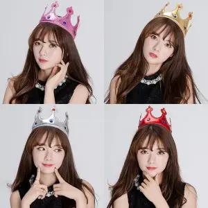 스펀지 왕관 생일 머리띠 축하 파티 할로윈 공주 왕자