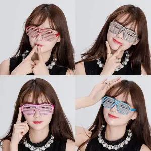 셔터쉐이드 큐빅 안경 파티 생일 할로윈 크리스마스