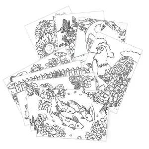 시니어 컬러링북 도안 색칠공부 어르신 어른 성인