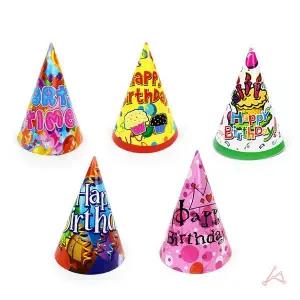 파티용 종이 꼬깔모자 6P 고깔모자 생일고깔모자