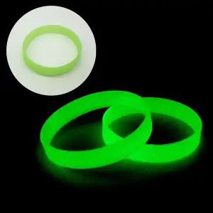 밴드형 실리콘 야광팔찌 그린