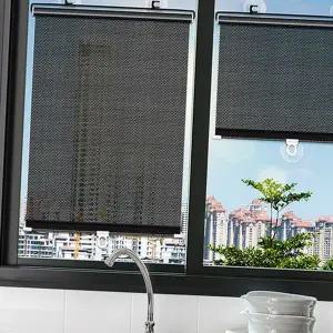 흡착식 창문 블라인드 롤업 붙이는 블라인드 가리개 햇빛 차단