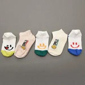 빙글망커즈 5켤레 국산 아동 발목 양말 세트 유아 아기 남아 여아 어린이 초등학생 주니어