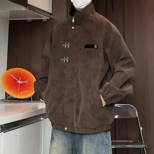 빈티지 남자항공점퍼 나염 가죽 재킷 야상 쇼트 차이나 봄가을 야구점퍼 ible3