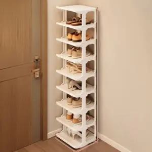 (옵션선택 9단신발정리대)ABC0531 신발장 신발장정리대 공간활용 틈새 현관 신발 정리대 9단 화이트 한국당