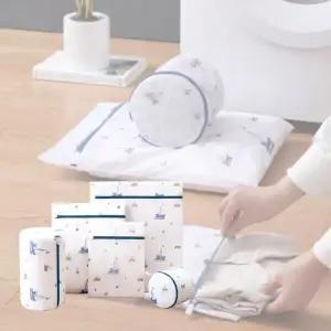 메쉬 캐릭터 세탁망 다용도 빨래망 세트 세탁 보관망 메쉬 빨래