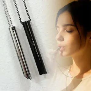 써지컬 금연 목걸이 호흡조절 각인 커스텀 악세사리 펜던트 선물 스트레스 불안해소 릴렉스