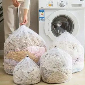 두꺼운 메쉬 세탁망 빨래망 세탁 주머니 중형 양말 속옷망 원형