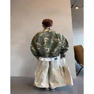 남사친 빈티지 가을 바람막이 점퍼 차이나 카모 코트 상의 MODU3