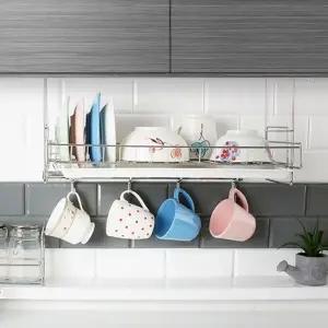 (상품선택 H-오피스원룸선반 450)H-오피스원룸선반 450 주방벽 싱크대 수납 정리 부엌