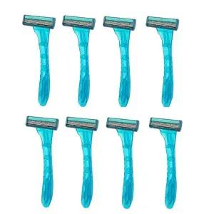 [하프클럽/오티마트]3중날 면도기 8개 여행 휴대용면도기 수염 페이스