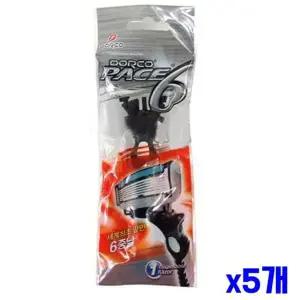 [하프클럽/오티마트]6중날 도루코 휴대용면도기 x5개