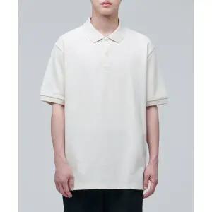 무신사스탠다드 릴렉스 핏 피케 폴로 셔츠 크림 1715450