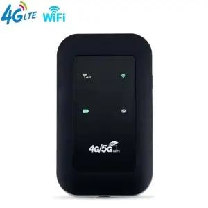 4G/5G 모바일 WIFI 라우터 150Mbps 4G LTE 무선 3100mA 휴대용 포켓 MiFi 모뎀 Sim 카드 슬롯이있는 핫스팟