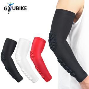 GTUBIKE 1PCS 스포츠 팔꿈치 보호 벌집 충돌 방지 압력 팔 슬리브 농구 사이클링 장비