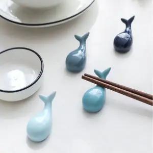 젓가락홀더 럭키 고래 세라믹 스타일 홈 호텔 도자기