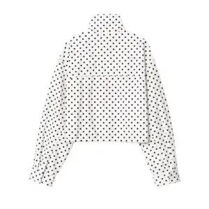 여성용 캐주얼 가을 퍼프 코트 도트 반바지 1PICK3