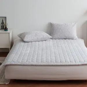 [NS홈쇼핑]이솔홈 양면 겨울 극세사 눈꽃 침대 패드 카페트 침대 신혼 호텔 침구 퀸 Q..[35561250]