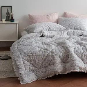 [NS홈쇼핑]이솔홈 양면 겨울 극세사 눈꽃 차렵이불 침대 신혼 호텔 침구 퀸 Q..[35561253]