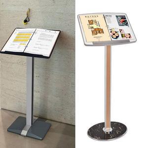 스탠드형 전시대 계약 공시대 메뉴판 넘기기 진열대 안내판 받기