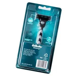 [하프클럽/오티마트]질레트 마하 3중날 면도기 1P 윤활밴드 터보 면도날