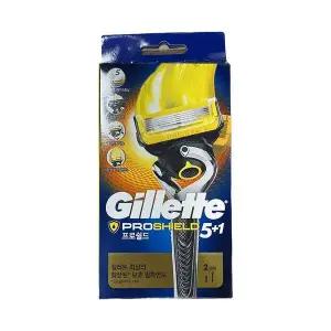 [하프클럽/오티마트]질레트 프로쉴드 옐로우 플렉스볼 매뉴얼 면도기