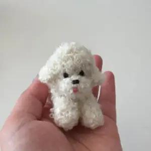 [패션] 점프 뽀글 강아지 키링 열쇠고리 가방고리 선물 수능 합격 클로버 행운