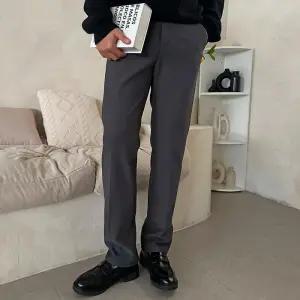 [옷자락]남자 겨울 기모팬츠 일자핏 스판 오피스룩 슬랙스