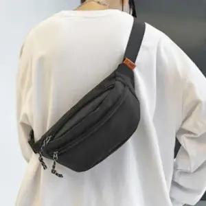 [패션] 여행 핸드폰 런닝 조깅 크로스 힙색 가방 블랙