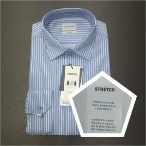 [예작]구김없고 다림질NO 면혼방 슬림핏 스판셔츠남방 스트라이프 YJESBS177BL