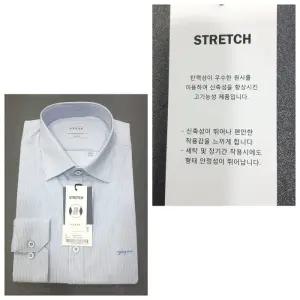 [예작]구김없고 다림질NO 면혼방  슬림핏 스판 잔스트라이프 YJFSBS166NY