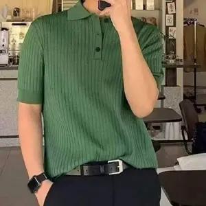 니트티 카라 반팔 단추 여름 시원한 데일리 스타일