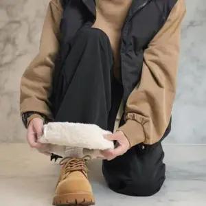 [옷자락]남성 허리밴드 와이드 스트레이트 기모 바지